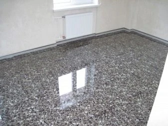 Polished concrete floor