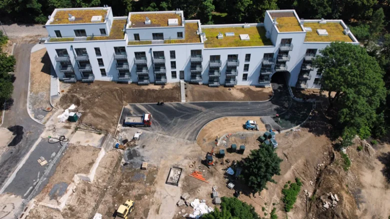 New building construction site