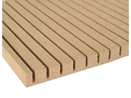 Mdf board with grooves