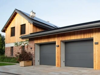 Two-car garage house exterior